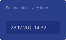 Estimated delivery time